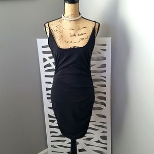 Windsor stretchy roushed low cut tank dress